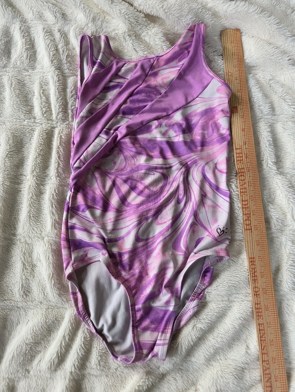 Pink & Purple Swirl Leotard / One-Piece Size 14